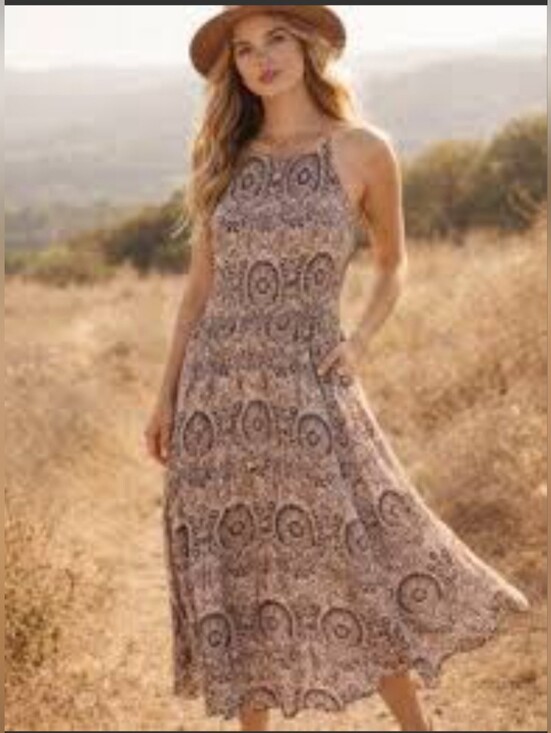 Free People Dresses & Skirts - Free People "In The Sun" Smocked Paisley Print Dress.